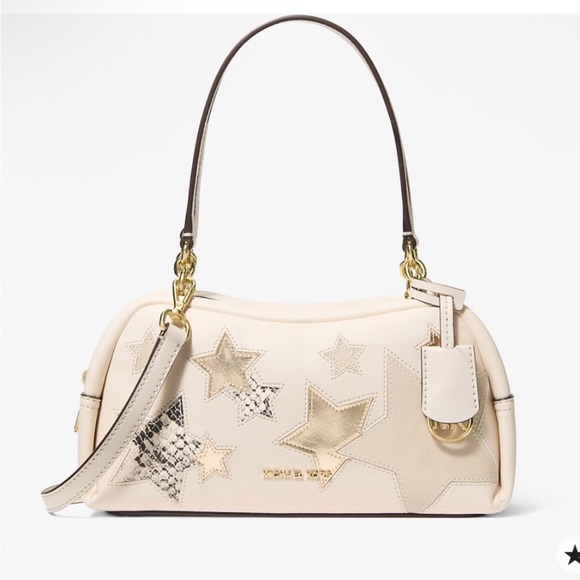 Michael Kors Handbags - NWT Michael Kors cecily light cream small shoulder bag with crossbody